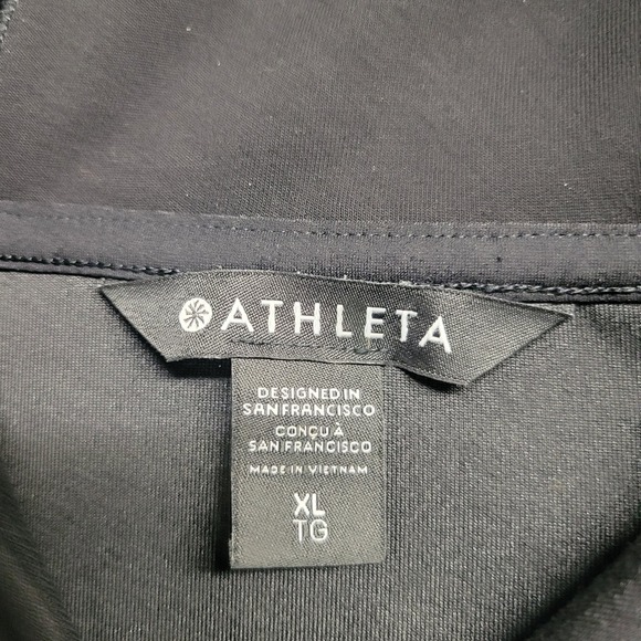 Athleta Get Set Sweatshirt Hoodie Pullover Black XL Raglan Activewear Jacket - Picture 5 of 9